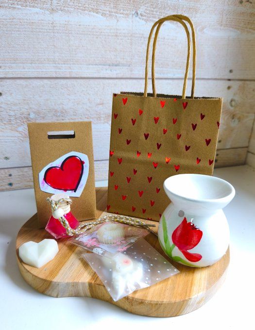 Coffret Maman marguerite rouge