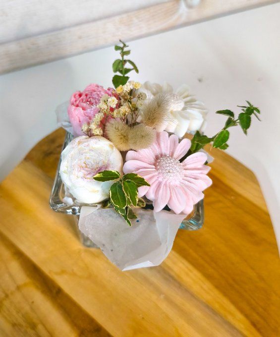 Bouquet Verre Rose