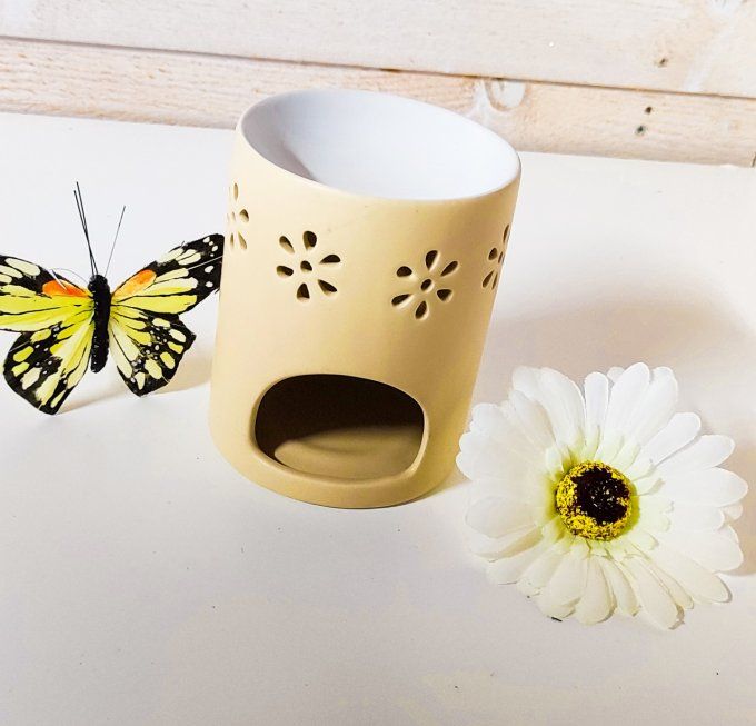 Coffret Marguerite beige carré 